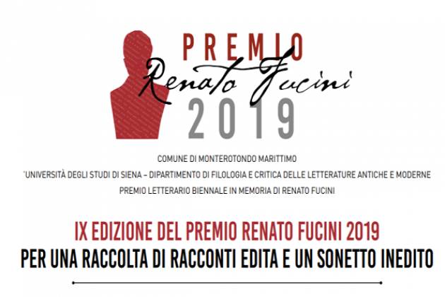 IX Edizione del Premio Renato Fucini 2019