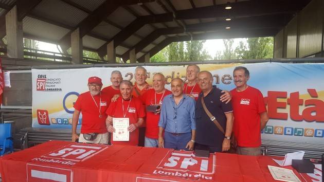 Cremona il Torneo dello SPI-CGIL Lombardo di Bocce è stato vinto dalla Ass. Parkinson di Cassago Magnago