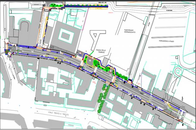 Al via i lavori di riqualificazione di via Dante: 3 corsie, ciclabile e attraversamenti sicuri