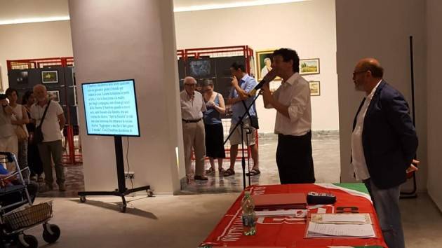 Cremona Gianluca Galimberti ha premiato i vincitori Giochi di Libereta' organizzati dallo SPI-CGIL