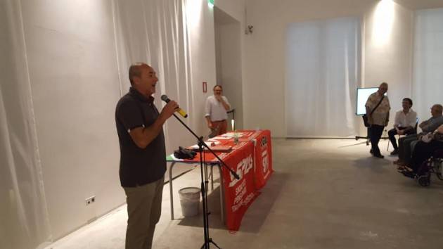 Cremona Gianluca Galimberti ha premiato i vincitori Giochi di Libereta' organizzati dallo SPI-CGIL