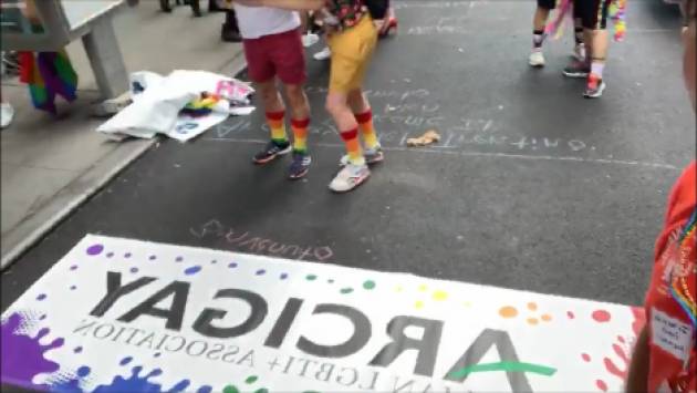 (Video)  A cinquant’anni da Stonewall  Gabriele Piazzoni con ArciGay Italia al GayPride2019 di  New York