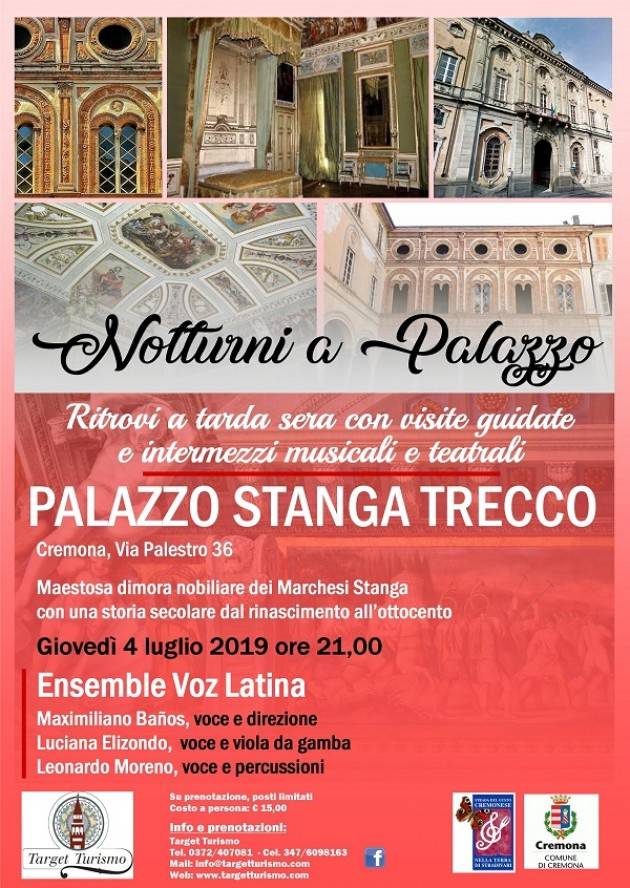 Cremona NOTTURNI A PALAZZO STANGA TRECCO 4 LUGLIO 2019