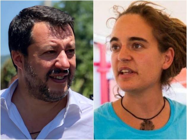 Chi vince nel confronto fra il capitano Salvini e la capitana Rackete ? | Sandro Mezzano (Cremona)