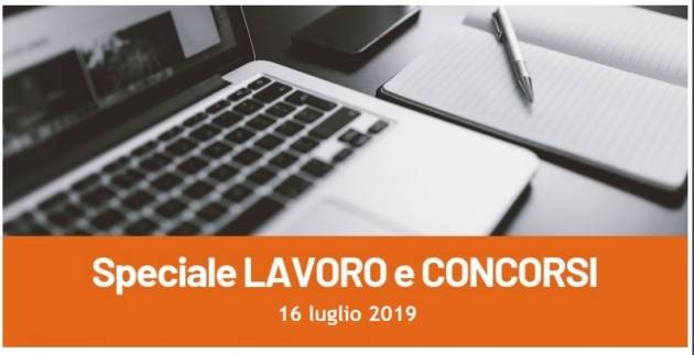 Informa Giovani Cremona SPECIALE LAVORO E CONCORSI del 16 luglio 2019