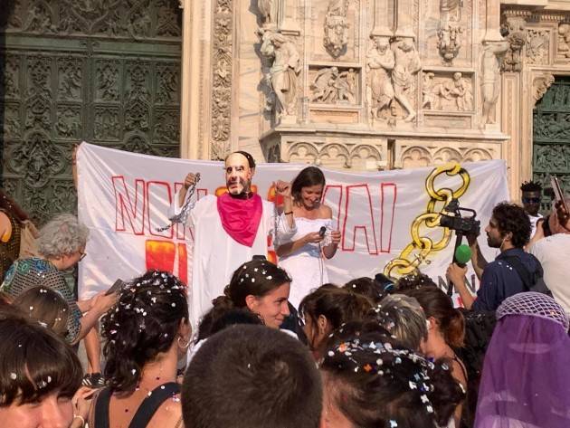 Cgil Lombardia in piazza contro ddl Pillon, rinviata la discussione