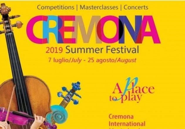 Cremona Summer Festival 2019  evento di  Domenica  25 AGOSTO  