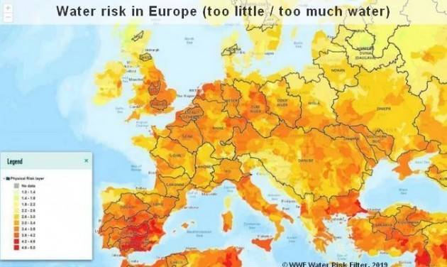 Una cattiva gestione dell’acqua sta aggravando siccità e caldo in Europa