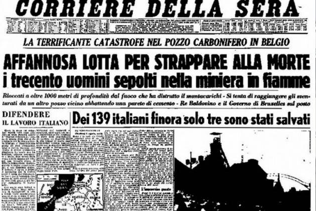 Oggi, 8 agosto 2019, ricorre la ‘Giornata del sacrificio del lavoro italiano nel mondo’