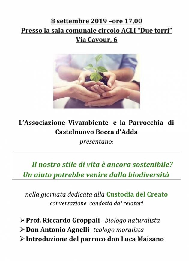 Acli. 8 settembre 2019 
