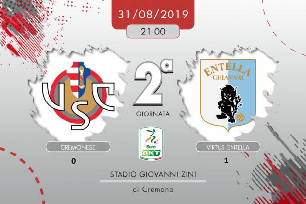 Cremonese- Entella (0-1) C'è chi corre e chi vorrebbe farlo ma non ci riesce | Giorgio Barbieri