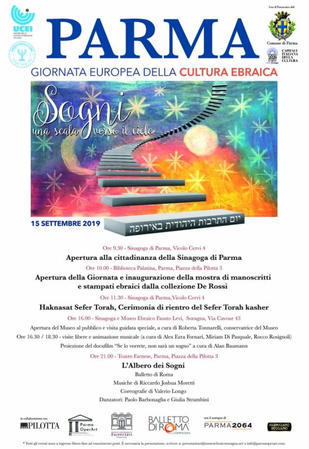 Giornata Europea della Cultura Ebraica a Parma il 15 settembre