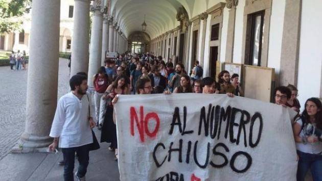 Università Udu contro il numero chiuso: 'Basta speculazioni'