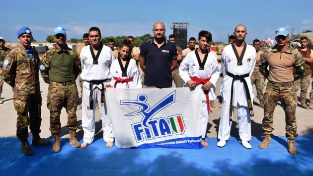 Contingente italiano in Libano : concluso il progetto sportivo disciplina del taekwondo|Christian Flammia