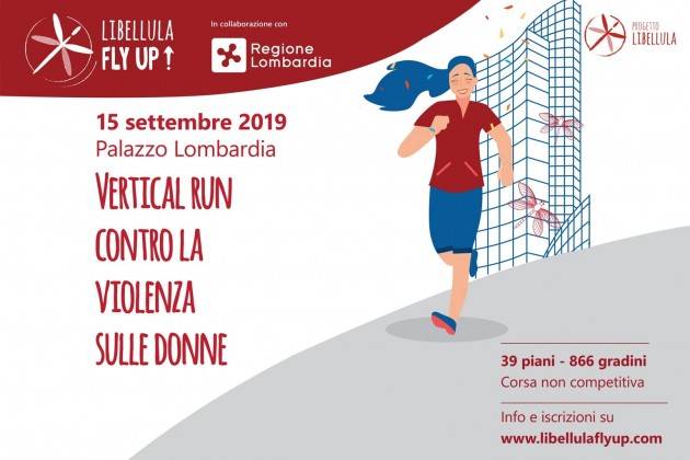 LNews-VERTICAL RUN, DOMENICA LA 'SCALATA' DEGLI 866 GRADINI DI PALAZZO LOMBARDIA PER DIRE 'NO' ALLA VIOLENZA SULLE DONNE