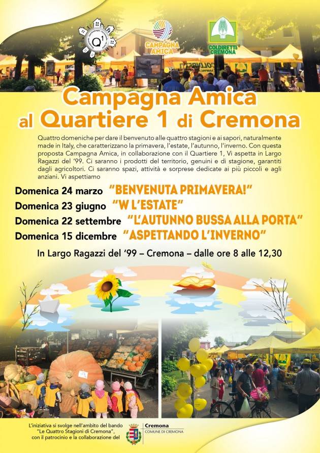 Coldiretti Campagna Amica Settembre - al Quartiere 1 Mercato del 22 settembre