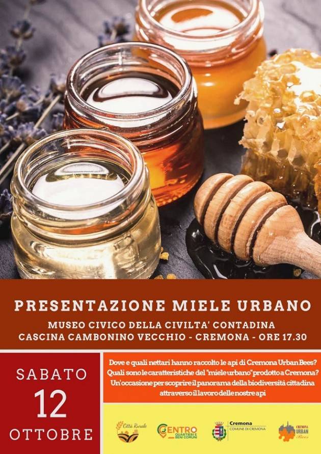Presentazione ‘Miele Urbano’ al Cambonino di Cremona  il 12 ottobre