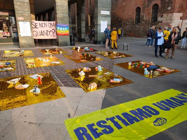 Cremona Presidio di ‘IO ACCOLGO’  L’appello di Allangba Honorine e Franca Zucchetti (Video G.C.Storti)