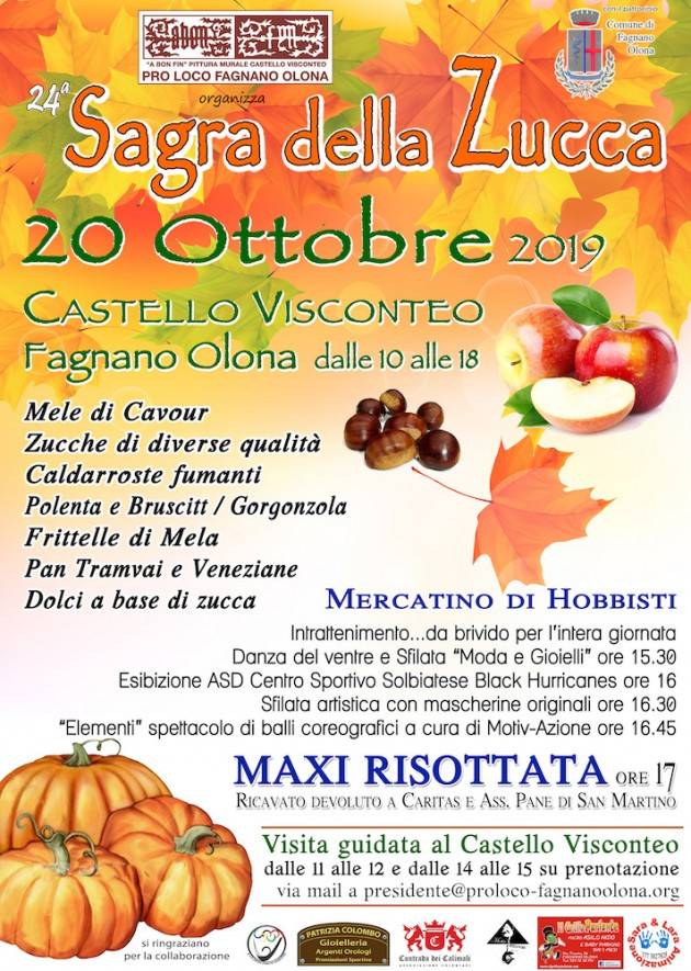 Sagra della Zucca a Fagnano Olona il 20 Ottobre