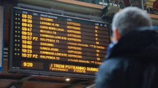 DISASTRO TRENORD: IL PD organizza MERCOLEDÌ 16 OTTOBRE PRESIDI NELLE STAZIONI DELLA PROVINCIA DI CREMONA