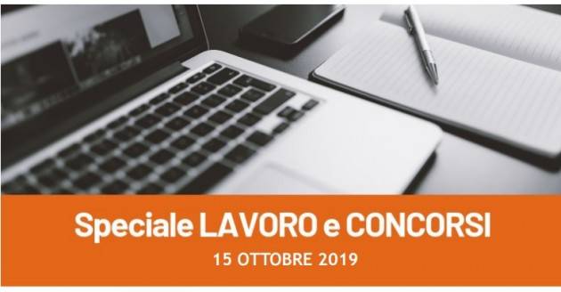 Informa Giovani Cremona SPECIALE LAVORO E CONCORSI del 15 ottobre  2019