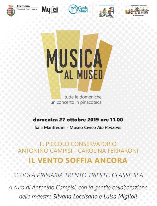Cremona Il Piccolo Conservatorio della primaria Trento e Trieste per la rassegna Musica al Museo