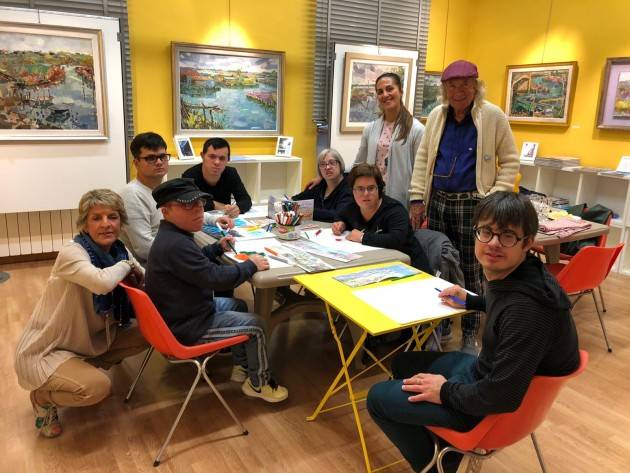 Crema Arte e disabilità, MagicoAtelier fa visita alla mostra di Gil Macchi