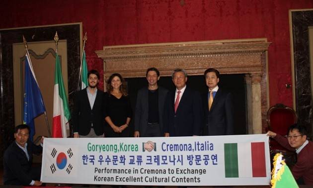 Incontro istituzionale, lo scorso 31 ottobre, della delegazione della  Corea del Sud a Cremona