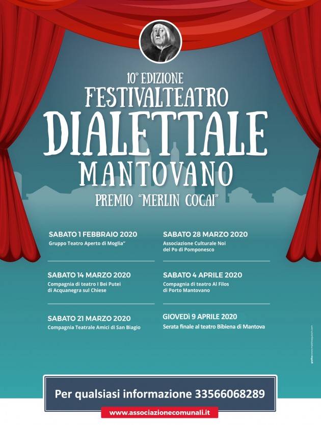 Mantova L’anno 2020 prenderà il via il Concorso Cucina Tradizionale Mantovana dedicata a Teofilo Folengo in arte Merlin Cocai Evento 15 novembre