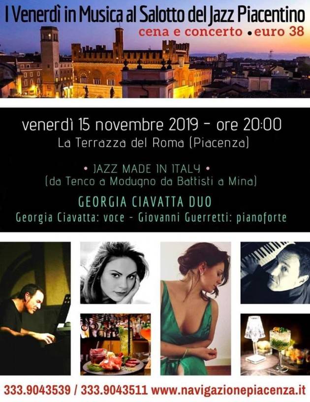 I Venerdì in Musica al Salotto del Jazz Piacentino 15 NOVEMBRE - ORE 20:00 (PIACENZA)