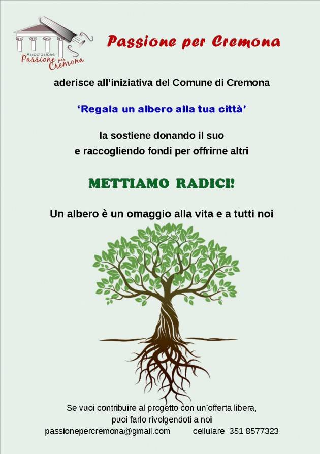 Passione per Cremona dona tre alberi alla città