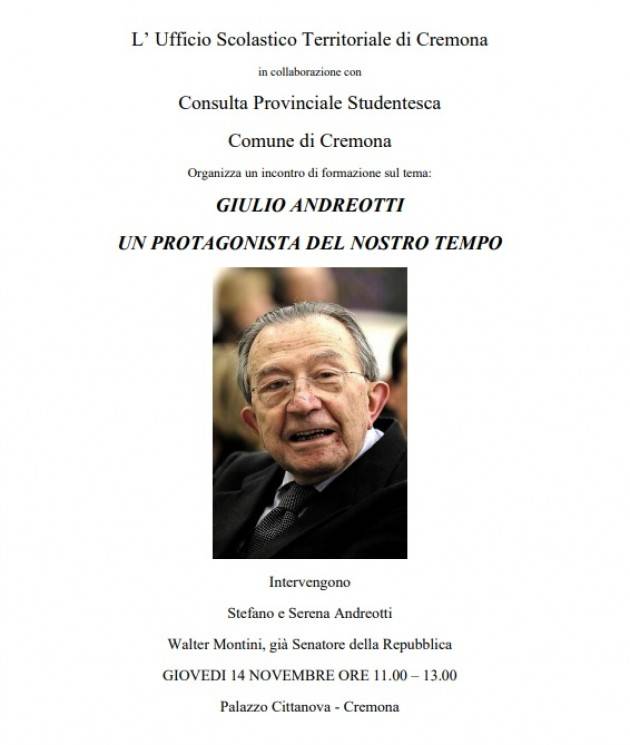 I figli di Giulio Andreotti a Cremona il 14 novembre