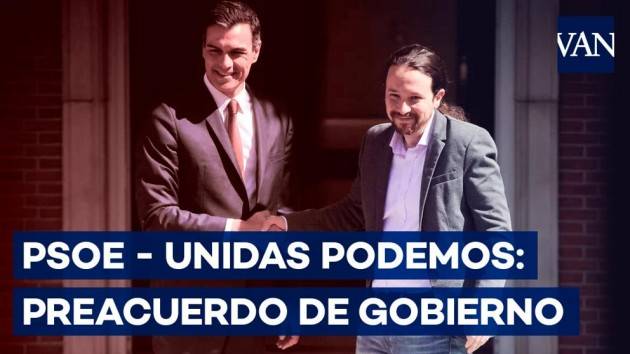 Una bella notizia Sanchez (Psoe)  e Iglesias (Podemos) firmano accordo per governo progressista | G.C.Storti