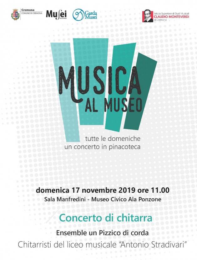 Cremona Domenica 17 novembre Concerto di chitarra in Sala Manfredini