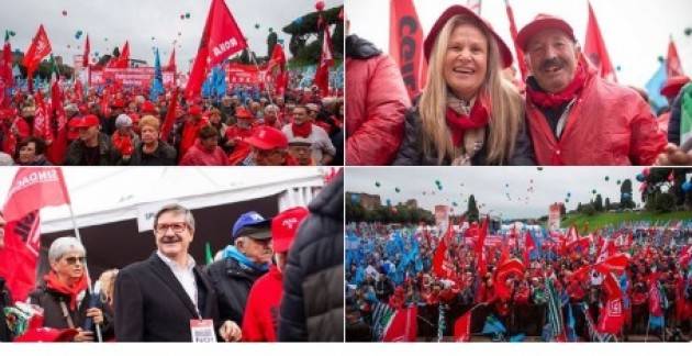 Roma Pensionati in piazza per tutti Spi-Cgil