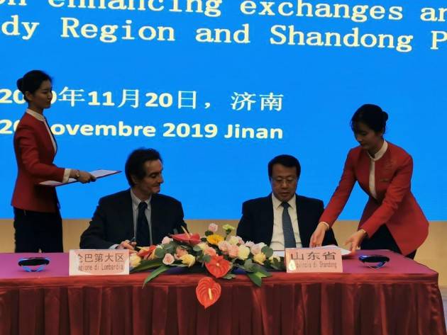 LNews-.MISSIONE CINA,FONTANA FIRMA ACCORDO CON SHANDONG: INVESTIMENTI RECIPROCI SU RINNOVABILI,SCIENZE VITA E AGRICOLTURA