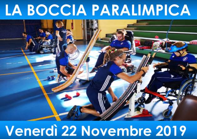 ASST Cremona GIORNATA APERTA ‘LA BOCCIA PARALIMPICA’   il 22 novembre