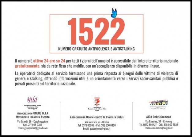 INIZIATIVE A CREMONA PER LA GIORNATA  ELIMINAZIONE  VIOLENZA CONTRO  DONNE