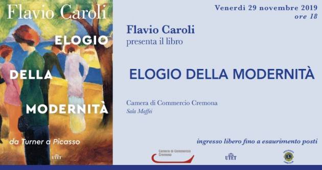 Cremona Presentazione del nuovo libro di Flavio Caroli: ‘Elogio della modernità – Da Turner a Picasso’