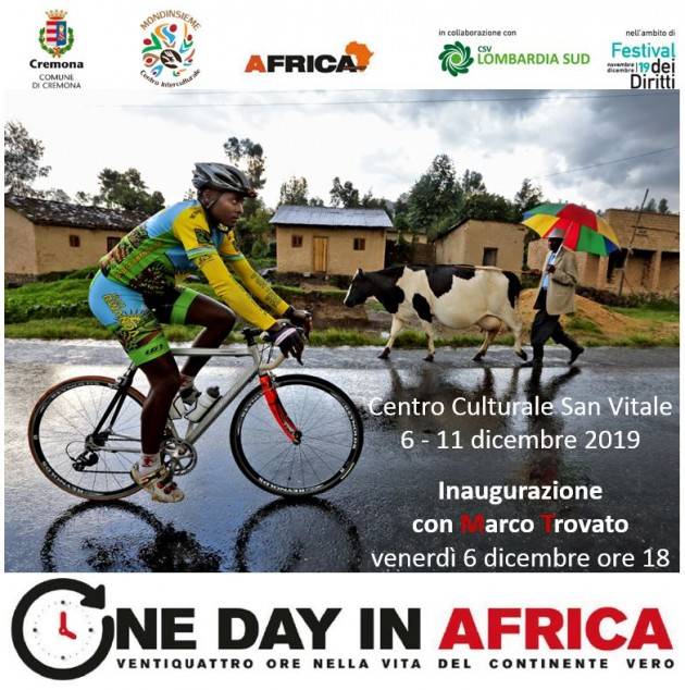 Cremona Inaugurazione a San Vitale della mostra One day in Africa il 6 dicembre