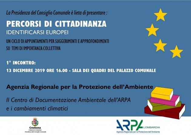 Al via il ciclo di incontri Percorsi di Cittadinanza - Identificarsi europei promosso dalla Presidenza del Consiglio Comunale