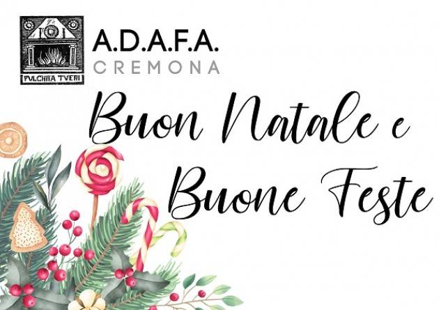 Cremona ,gli auguri di ADAFA ed il calendario di gennaio 2020