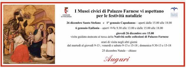 Piacenza Visita al Museo, idee per le festività natalizie,mostra dedicata a Fugazza, aperture il 26 dicembre e 1° gennaio