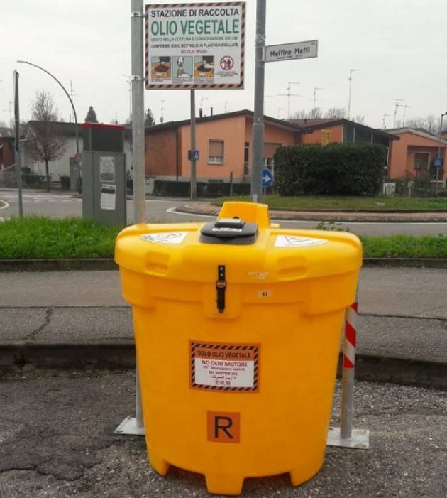 Cremona Raccolta oli e grassi alimentari esausti, completato il posizionamento contenitori