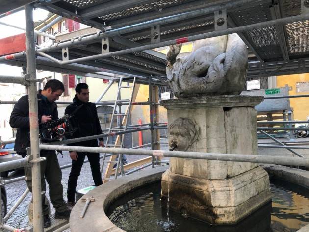 Al via il restauro della ''Fontana del Delfino'' a Bergamo