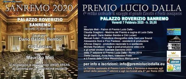 Sanremo 2020 - premio Lucio Dalla