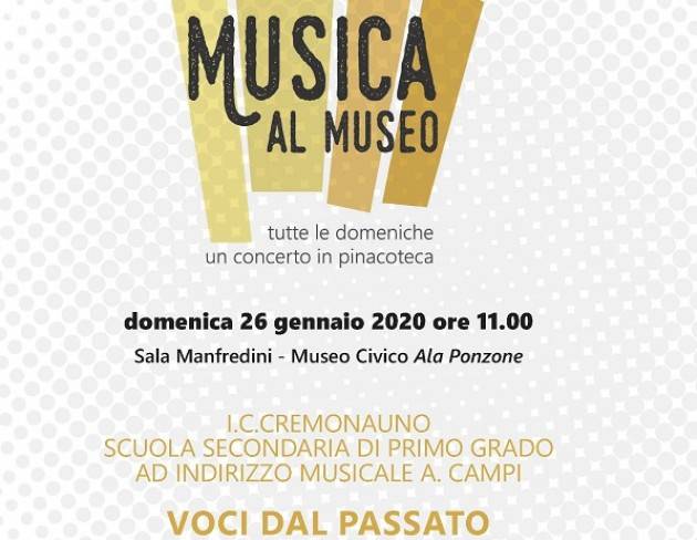 Giorno della Memoria, appuntamento speciale per la rassegna Musica al Museo