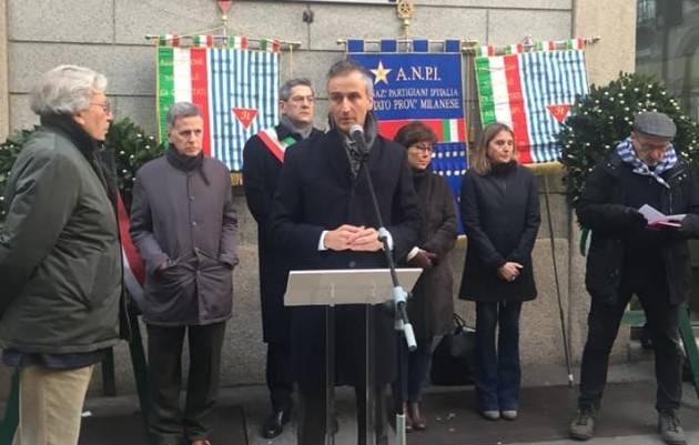 Lnews Giorno della Memoria: Presidente Alessandro Fermi questa mattina a cerimonia ex Albergo Regina di Milano