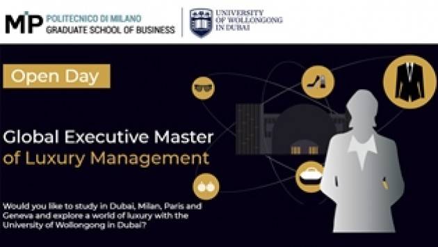 EXPO DUBAI/ LA FILIERA ITALIANA DEL LUSSO FOCUS DI UN MASTER DEL POLITECNICO DI MILANO E DELLA WOLLONGONG UNIVERSITY