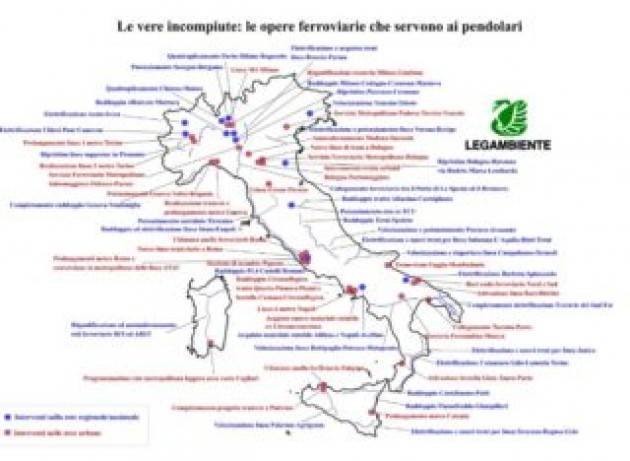 Cresce la mobilità su ferro, ma al sud circolano meno treni che nel 2010